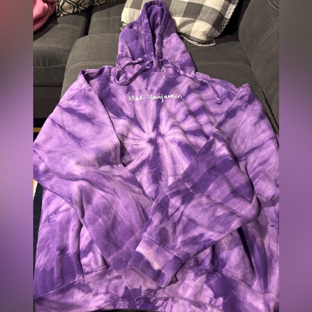 Purple Tie-Dye Alec Benjamin Hoodie